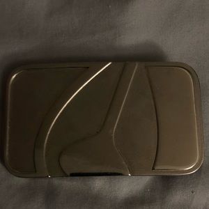 Vintage chrome Nixon belt buckle skateboard og